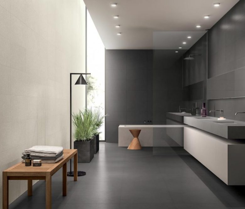 Gres porcellanato effetto cemento, Cenere Blutech